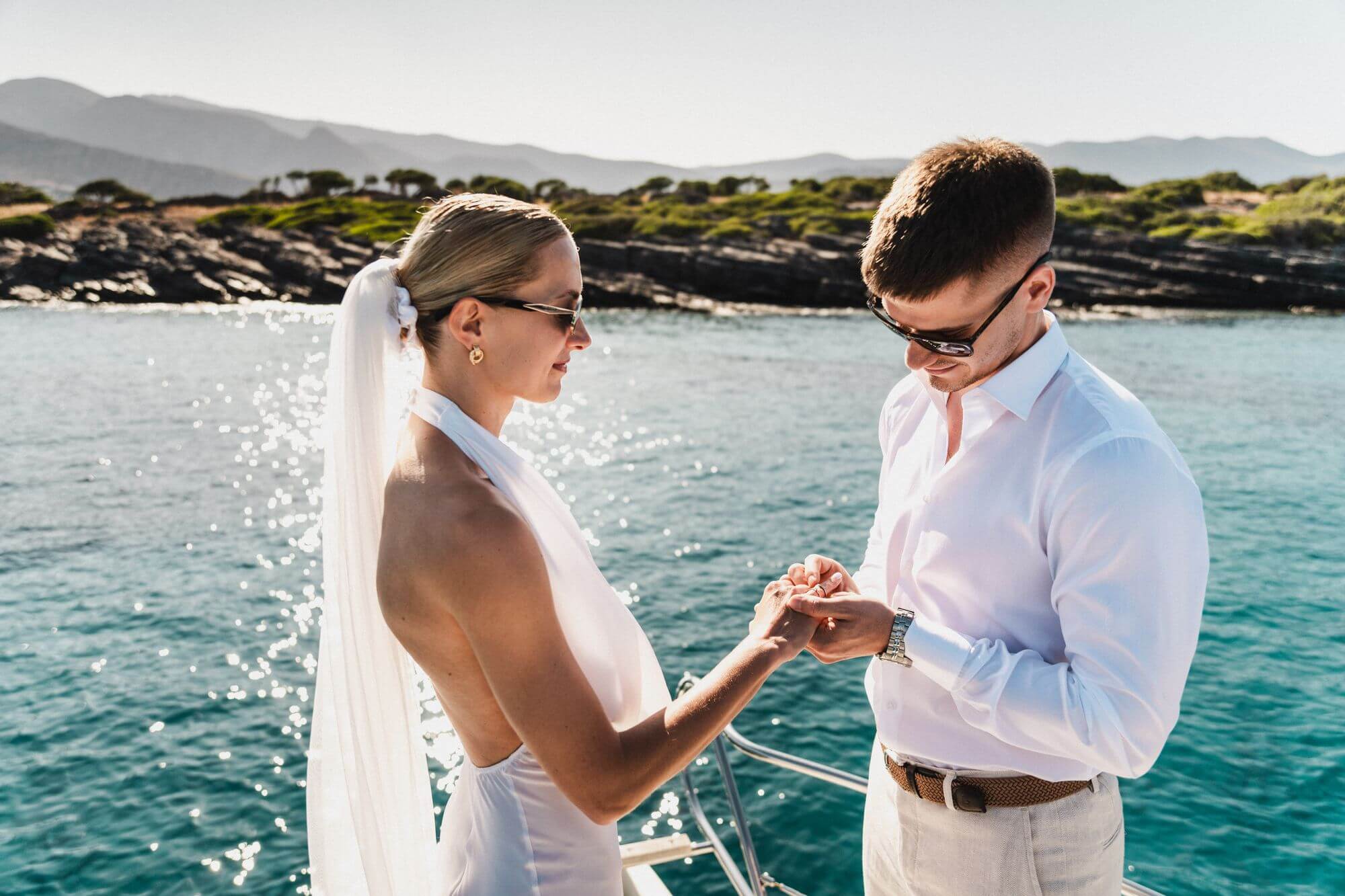 ślub na Krecie ceremonia ślubna na jachcie 
