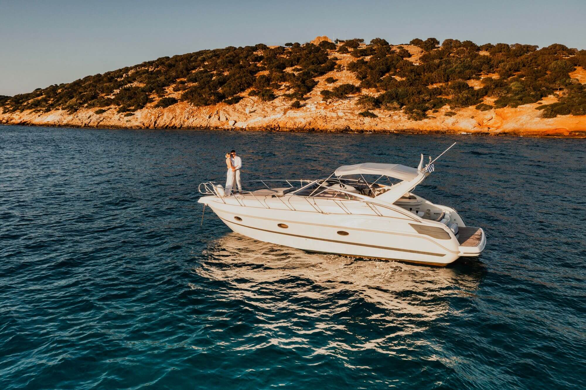 fotografia z lotu ptaka, ślub na Krecie