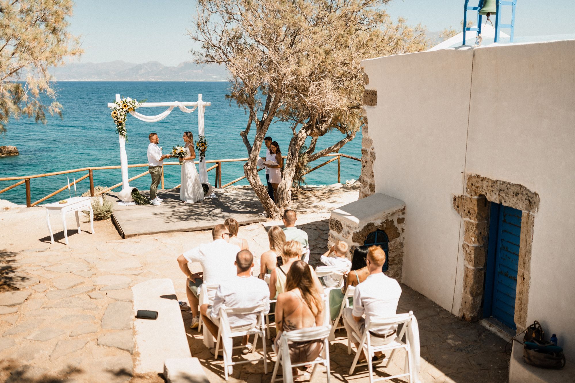 Plenerowy ślub na Krecie-ceremonia